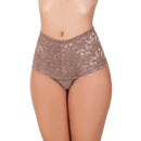 Kit 5 Calcinhas Cós Alto Renda Cinta Modeladora Rendada Algodão