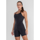 Macaquinho Fitness Alcinha Slim Zero Transparência Forrado Academia Macacão Crossfit 048