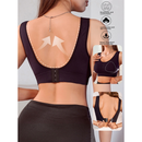 Sutiã esportivo sem costura cor sólida antimicrobiano e com suporte 9266