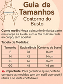 Sutiã Reforçado Liso Triplo Fecho Alta Sustentação Alça Ajustável Larga Plus Size
