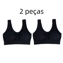 Sutiã esportivo sem costura cor sólida antimicrobiano e com suporte 9266