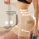 Cinta Modeladora Bermuda Up Shaper BumBum Com Barbatana Lingerie Alta Compressão Reduz Medidas