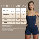 Macaquinho Fitness Academia Feminino Shorts Top Alça Suplex Forrado