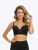 Sutiã Reforçado Liso Triplo Fecho Alta Sustentação Alça Ajustável Larga Plus Size