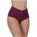 Kit 5 Calcinhas Cós Alto Renda Cinta Modeladora Rendada Algodão