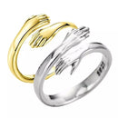 Anel do Abraço Vintage - Ajustável - Prata e Dourado (Últimas unidades em estoque)