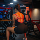 Macaquinho Básico Feminino Fitness Academia Costas Abertas em Microfibra - Virginia/Bru