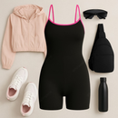 Macaquinho Básico Feminino Fitness Academia Costas Abertas em Microfibra - Virginia/Bru