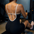 Macaquinho Básico Feminino Fitness Academia Costas Abertas em Microfibra - Virginia/Bru